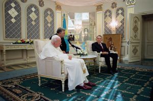 Слово Иоанна Павла II во время посещения президента Казахстана