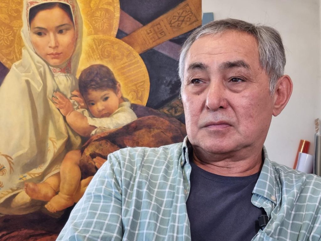 Досбол Касымов о своем творении - иконе "Мать Великой Степи"